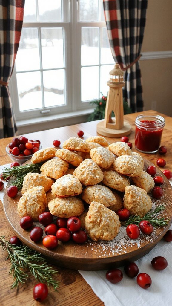 cranberry coconut holiday cookies