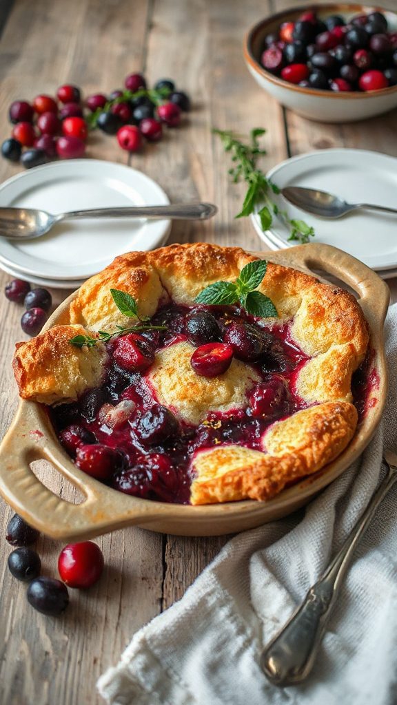 cranberry elderberry cobbler recipe