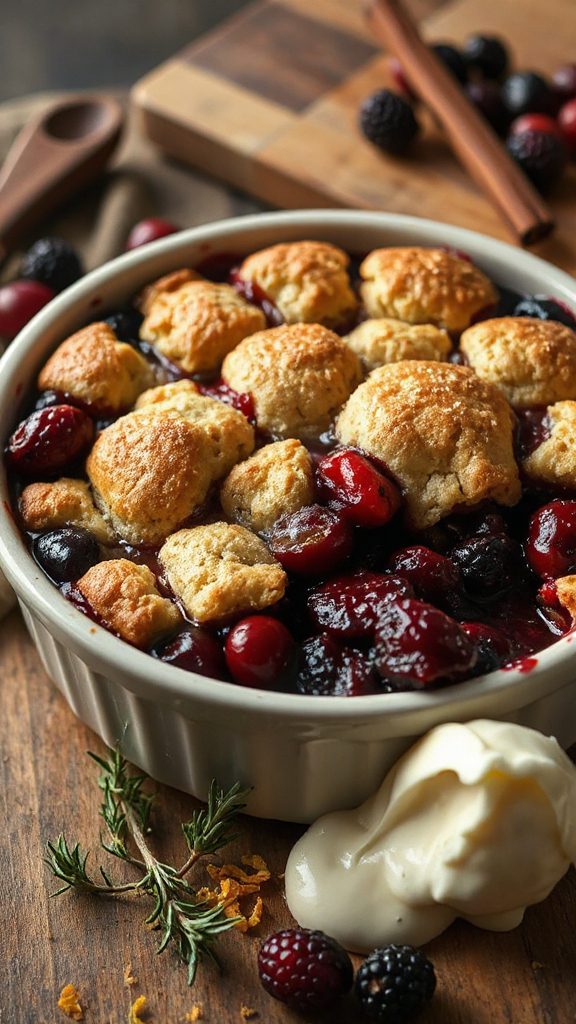 cranberry elderberry slow cooked dessert