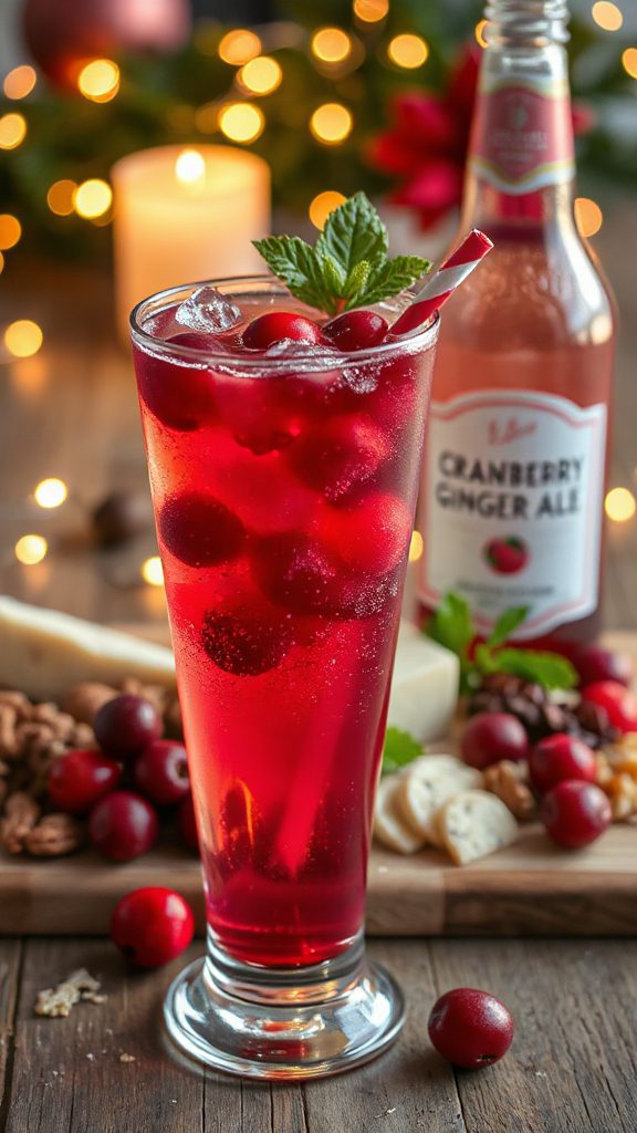 cranberry ginger ale cocktail