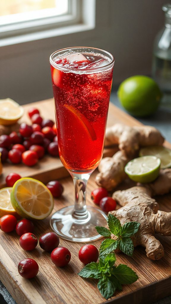 cranberry ginger cocktail recipe