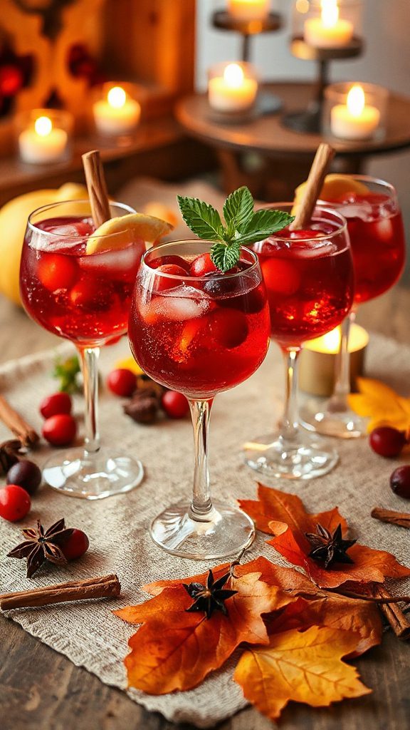 cranberry ginger herbal cocktail cranberry ginger herbal cocktail