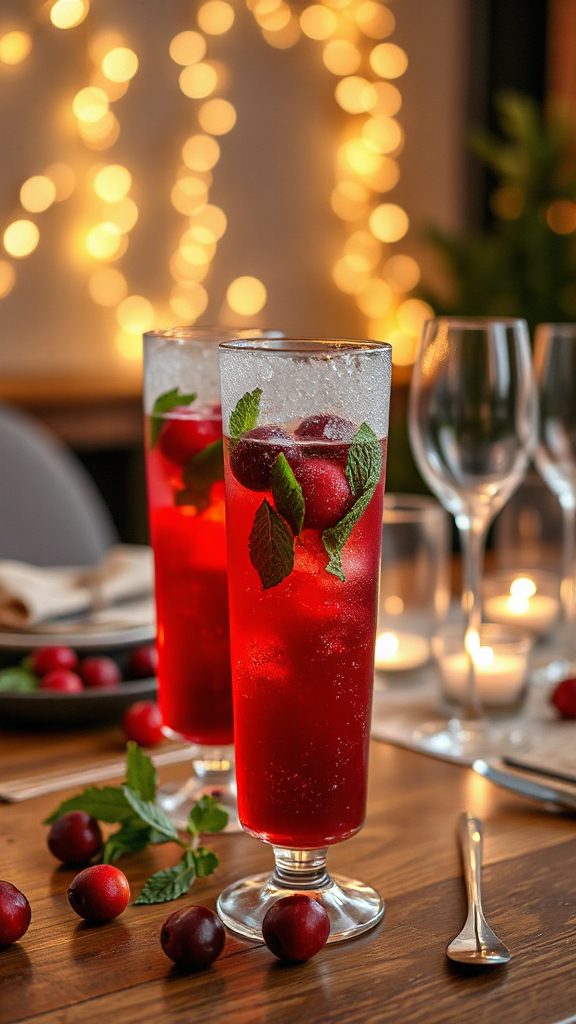 cranberry infused refreshing cocktail