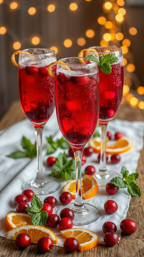 cranberry juice sparkling cocktail
