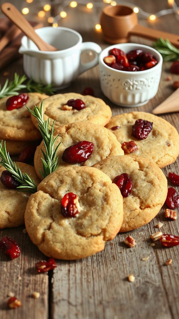 cranberry maple pecan cookies