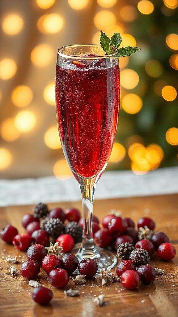 cranberry mint sparkling beverage cranberry mint sparkling beverage