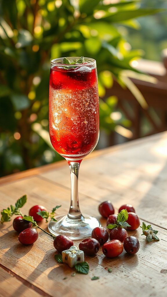 cranberry mint sparkling punch cranberry mint sparkling punch