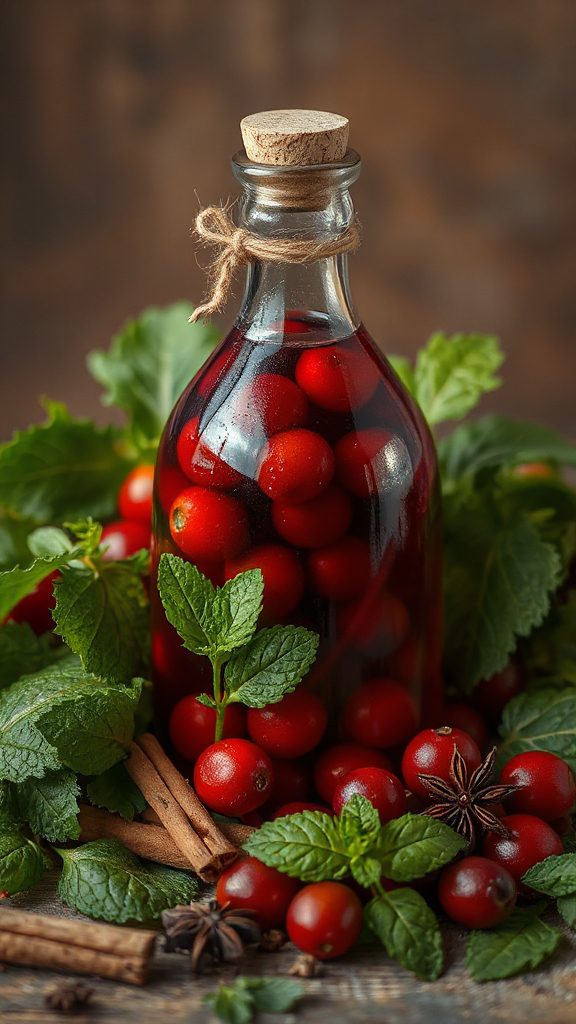 cranberry nettle spiced elixir