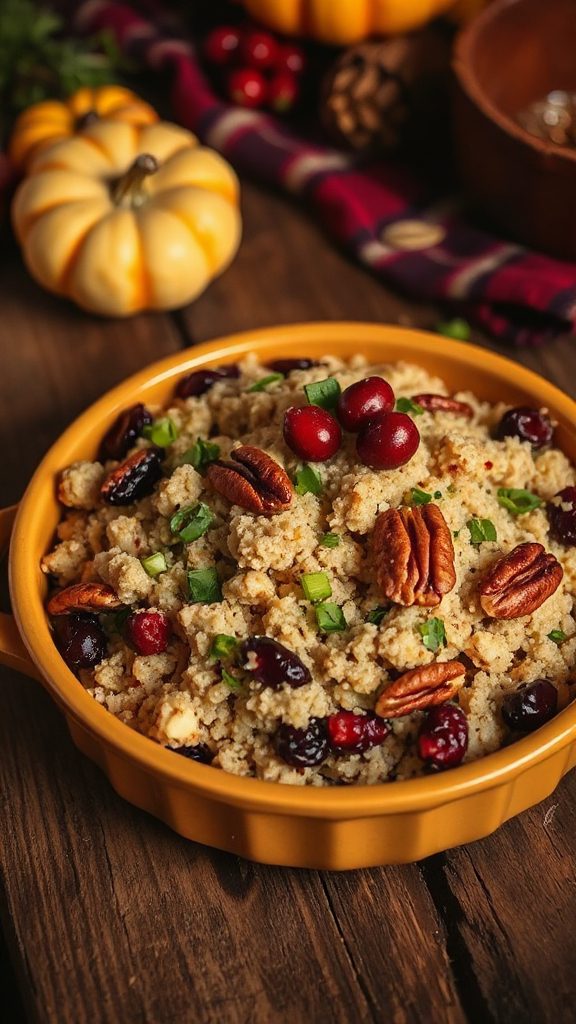 cranberry nut quinoa stuffing cranberry nut quinoa stuffing