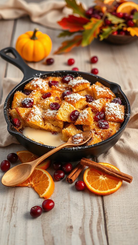 cranberry orange bread pudding