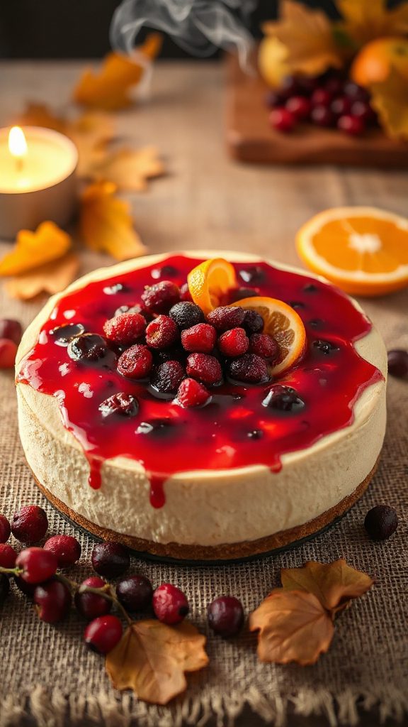 cranberry orange cheesecake recipe