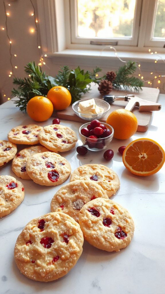 cranberry orange festive cookies