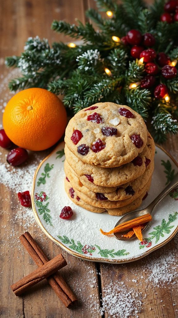 cranberry orange holiday cookies