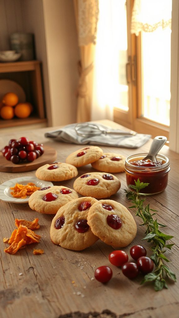cranberry orange holiday cookies
