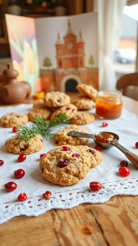 cranberry orange oatmeal cookies