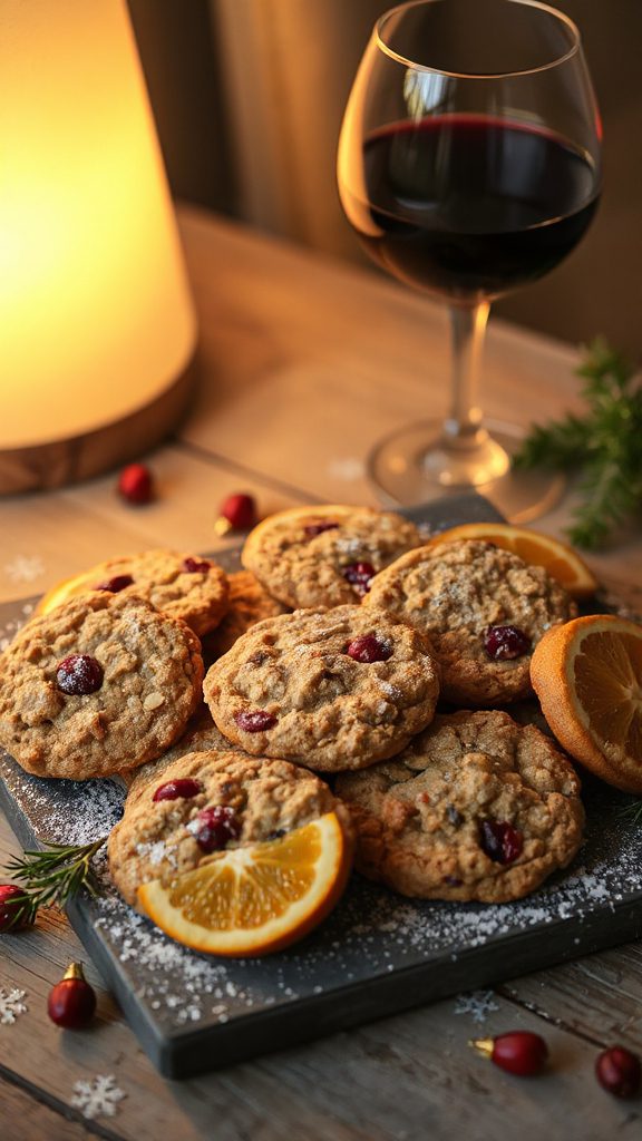 cranberry orange oatmeal cookies