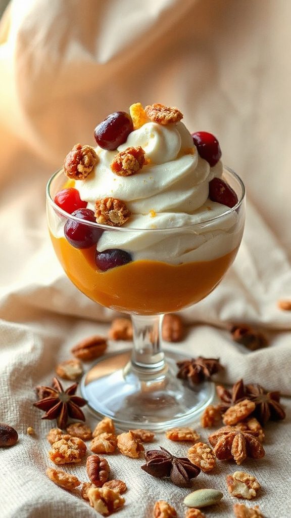 cranberry orange pumpkin parfait cranberry orange pumpkin parfait