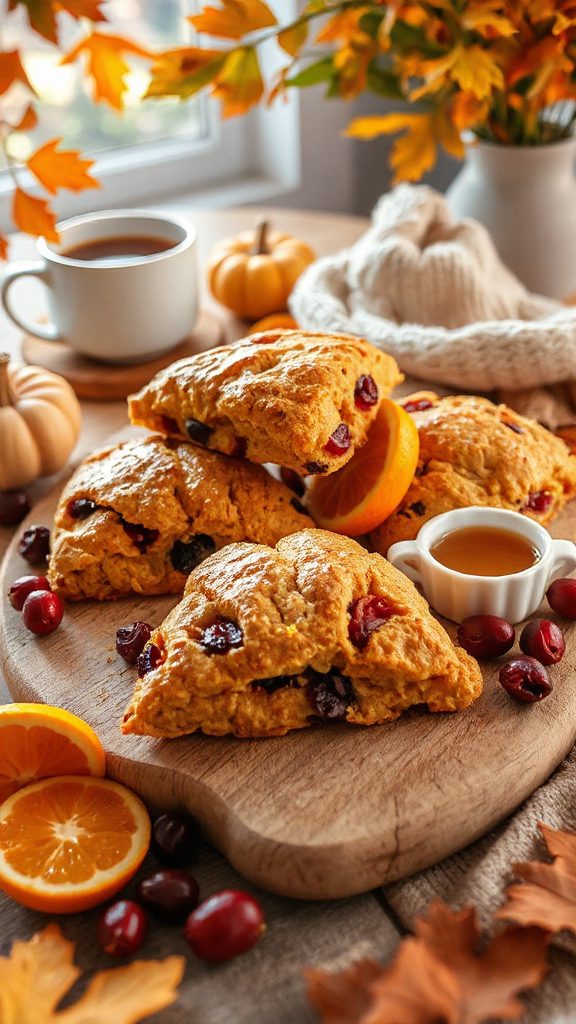 cranberry orange pumpkin scones cranberry orange pumpkin scones