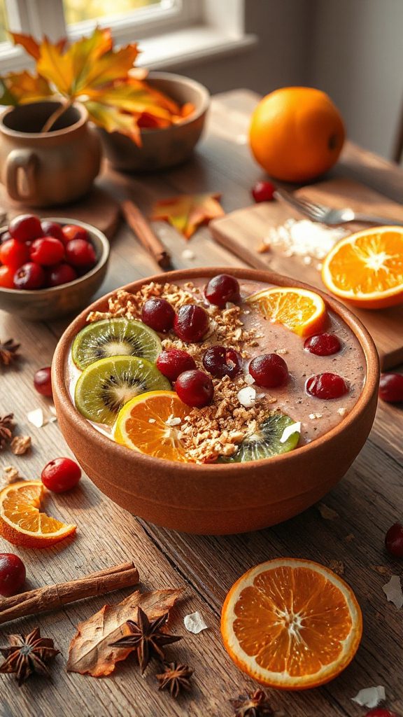 cranberry orange smoothie bowl cranberry orange smoothie bowl