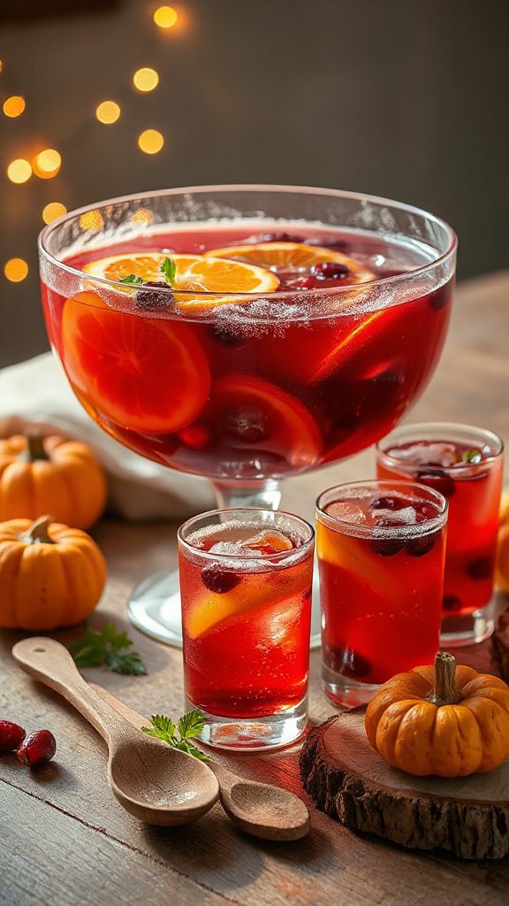 cranberry orange tequila punch
