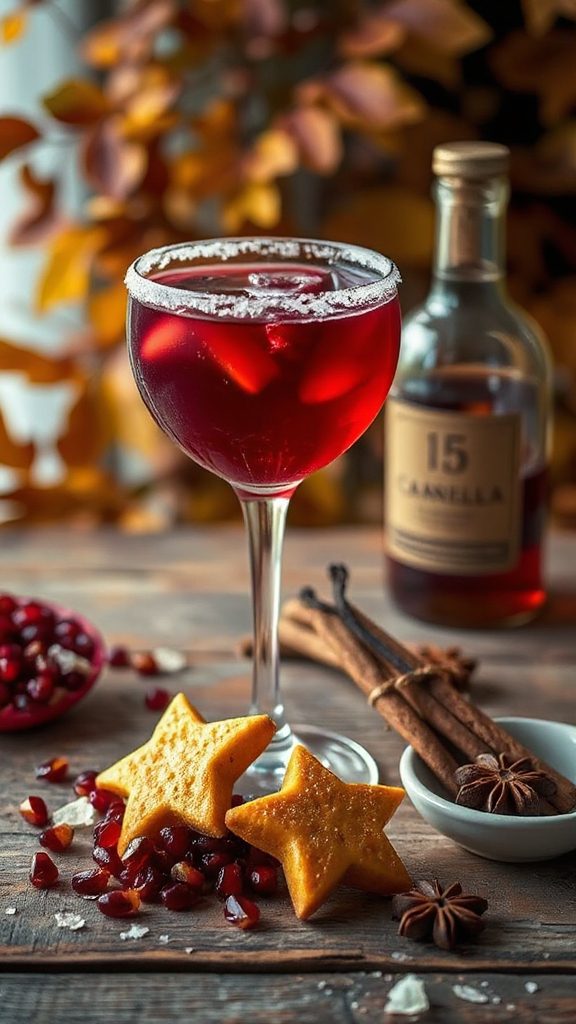 cranberry passionflower spiced cocktail cranberry passionflower spiced cocktail