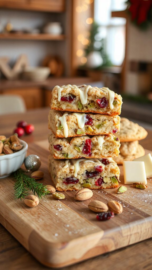cranberry pistachio white chocolate bars cranberry pistachio white chocolate bars