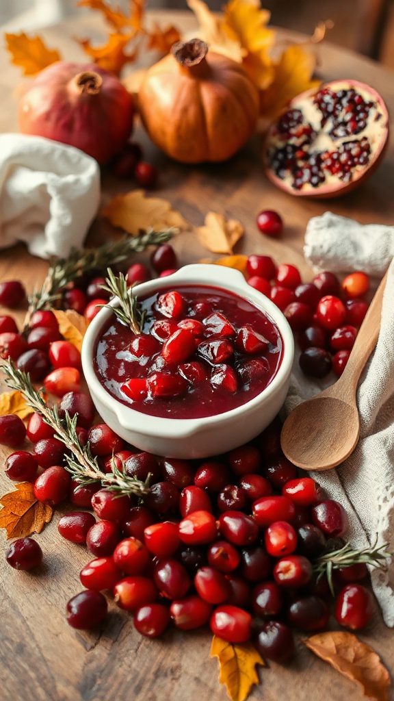 cranberry pomegranate holiday sauce