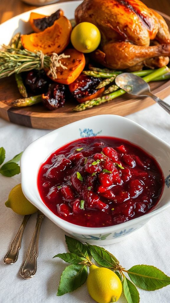 cranberry sauce with lime zest