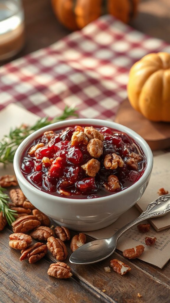 cranberry sauce with nuts