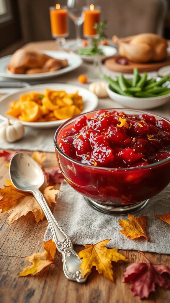 cranberry sauce with orange zest
