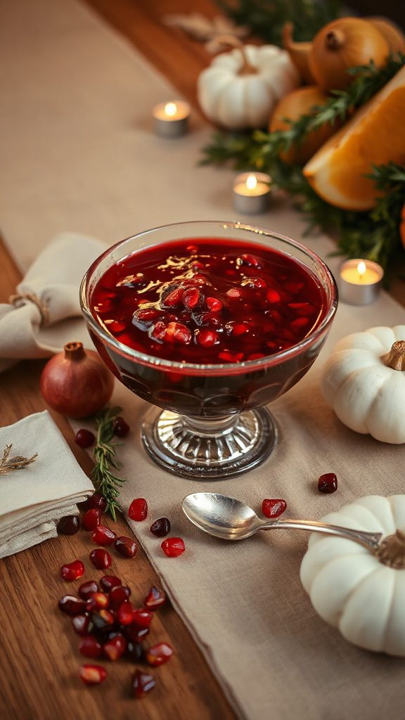 cranberry sauce with pomegranate