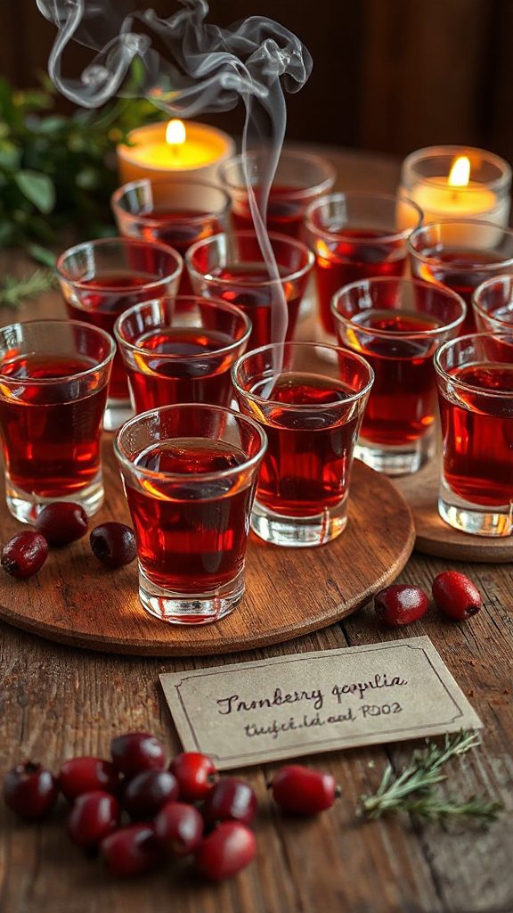 cranberry smoked paprika shot