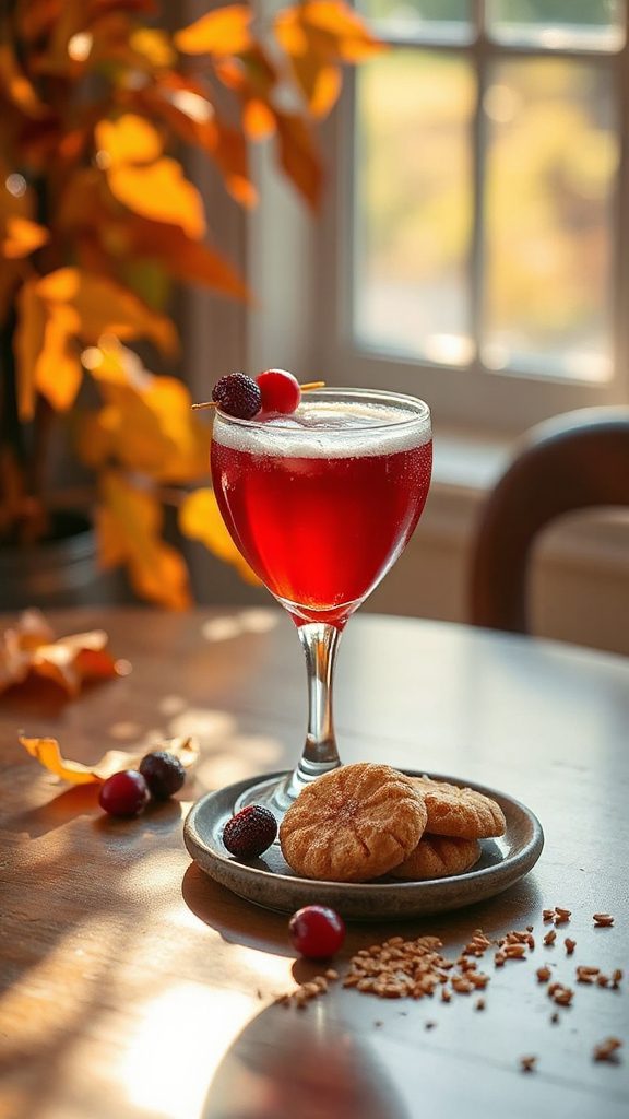 cranberry sorghum fall cocktail cranberry sorghum fall cocktail
