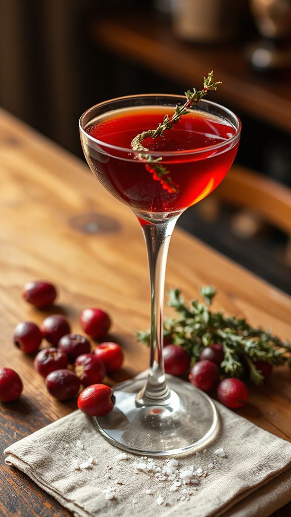 cranberry thyme martini recipe