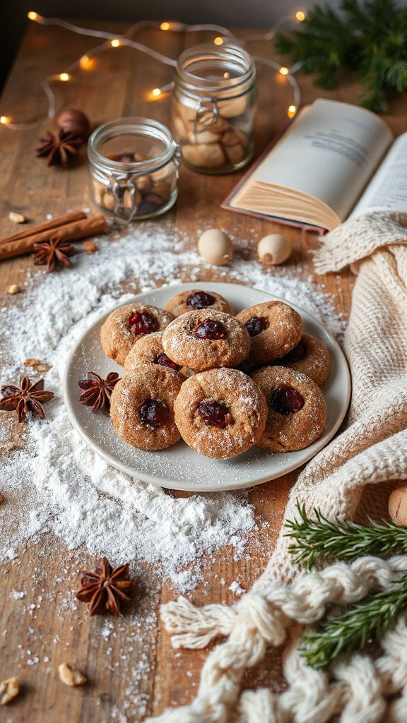 cranberry walnut christmas cookies