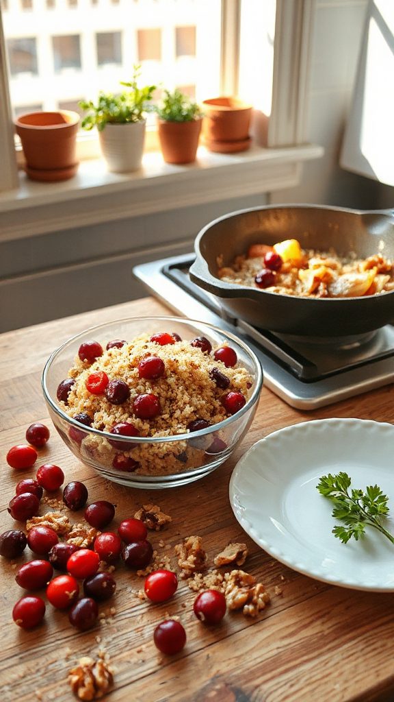 cranberry walnut quinoa dish cranberry walnut quinoa dish