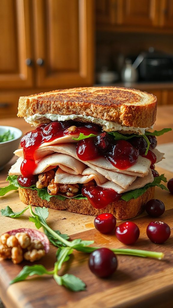 cranberry walnut turkey sandwich cranberry walnut turkey sandwich
