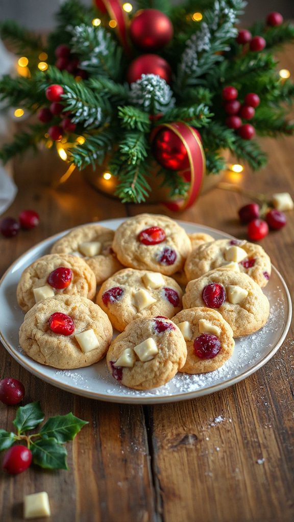 cranberry white chocolate cookies
