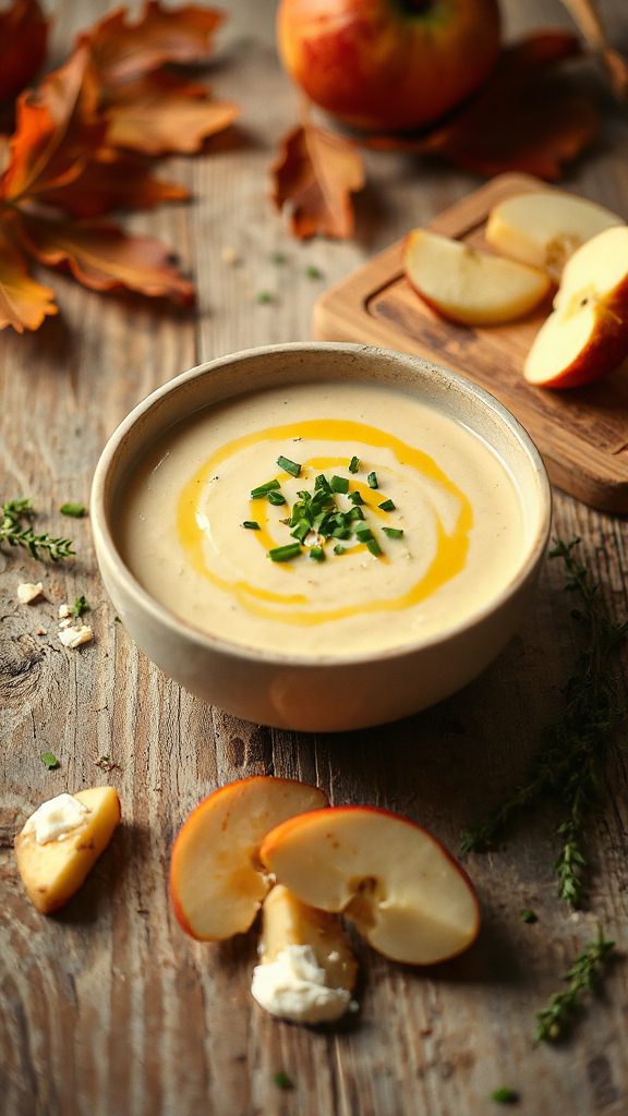 creamy apple celery soup
