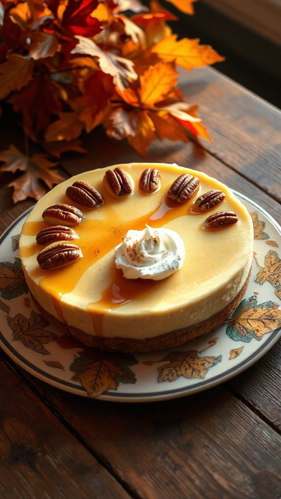 creamy apple maple cheesecake