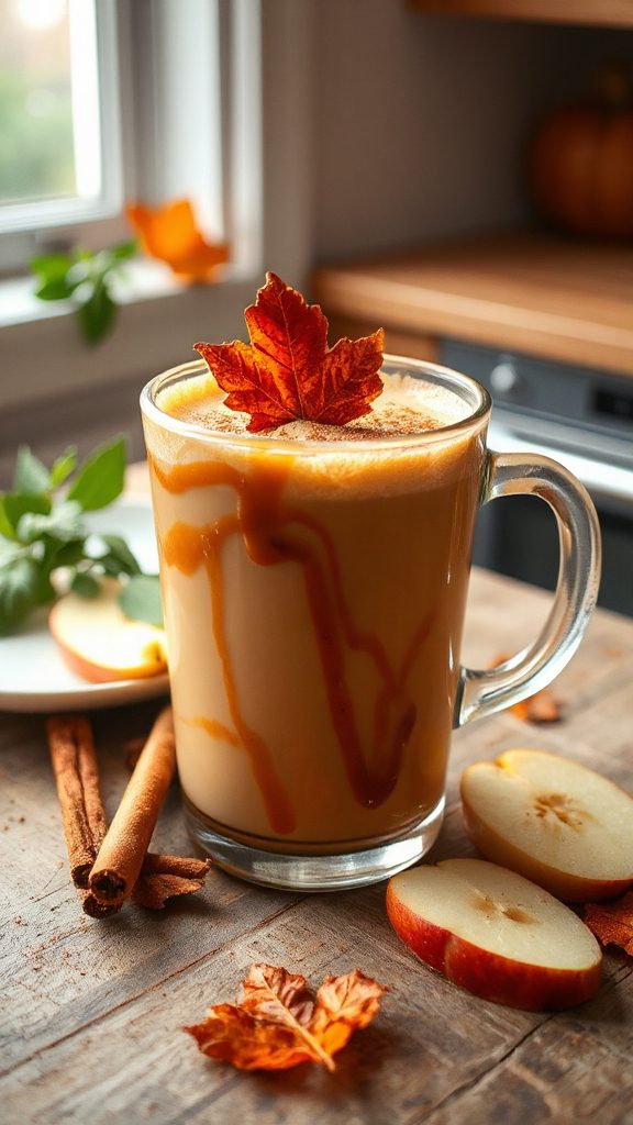 creamy apple maple latte