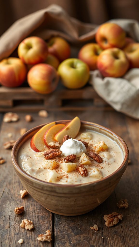 creamy apple pie porridge creamy apple pie porridge