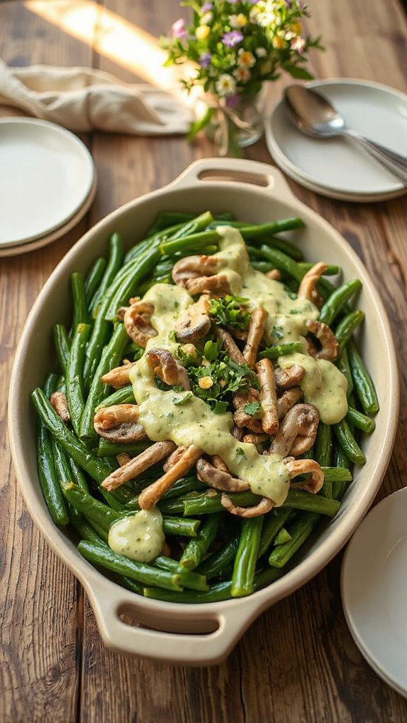 creamy avocado green casserole