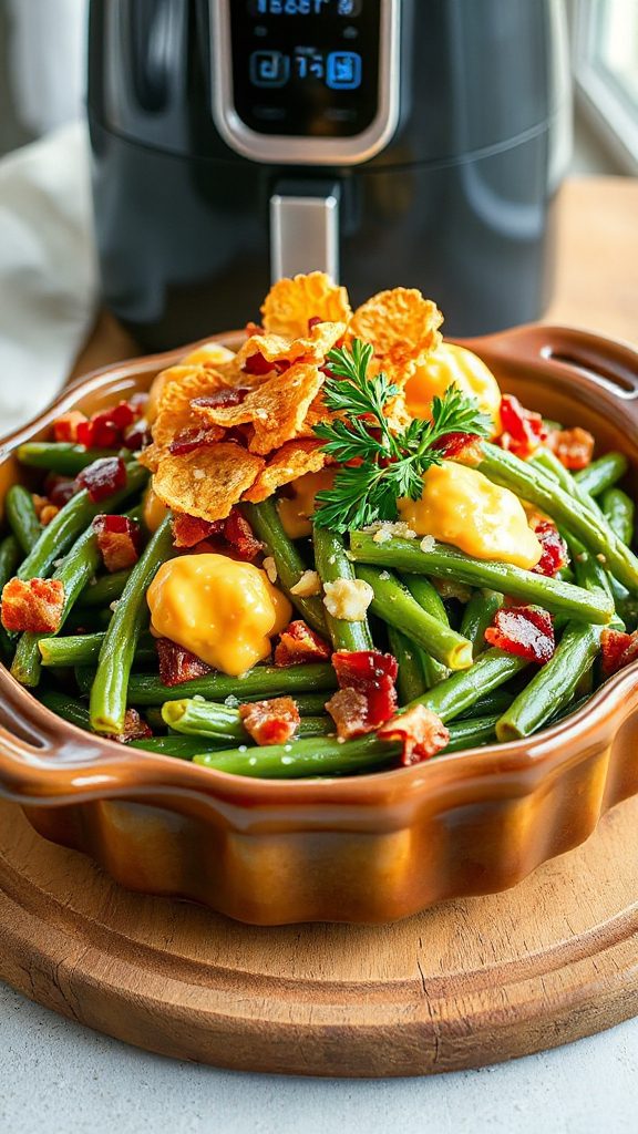 creamy bacon green beans