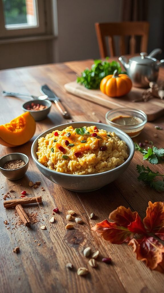creamy baharat butternut risotto