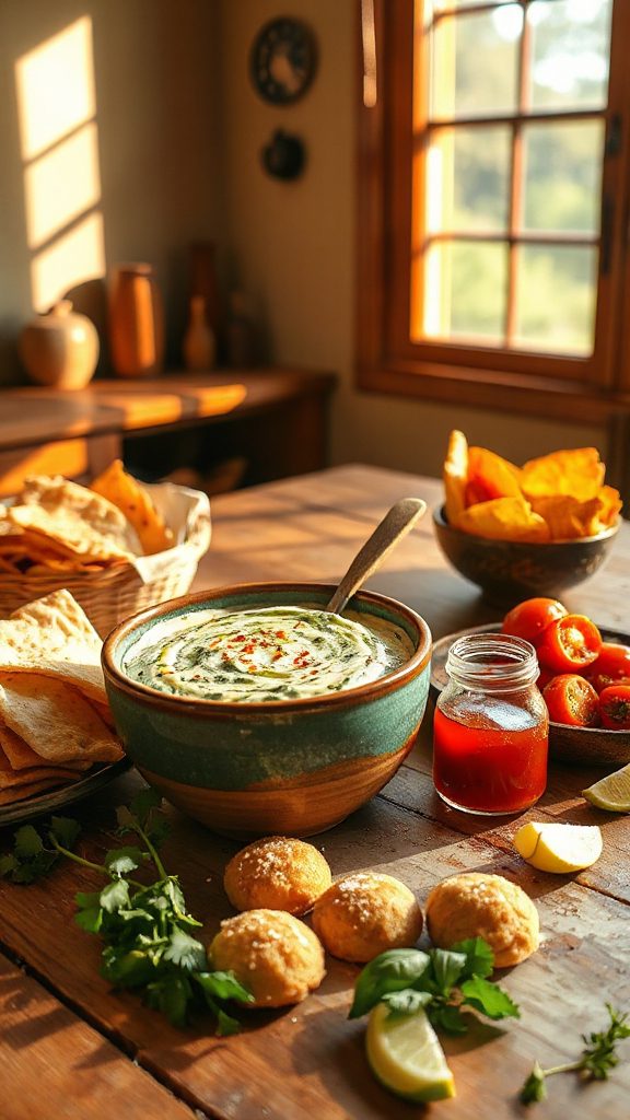 creamy bhutanese spinach dip