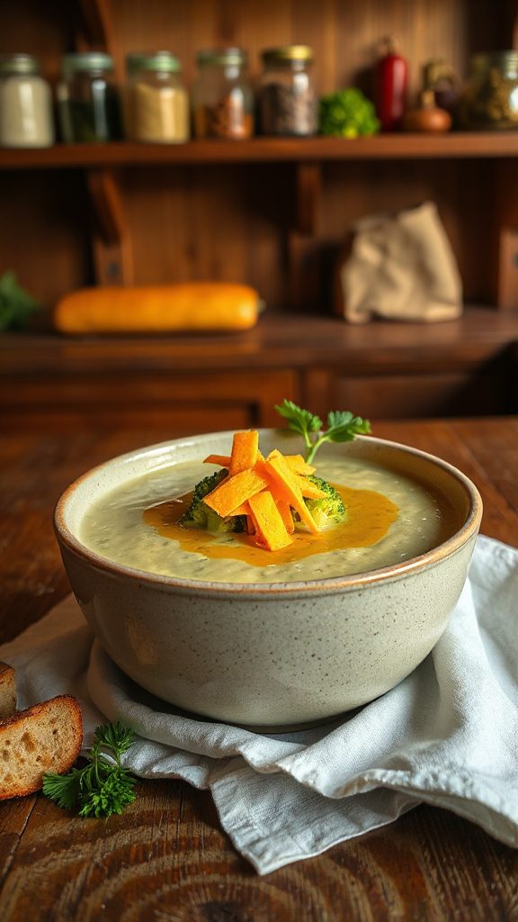creamy broccoli cheddar soup