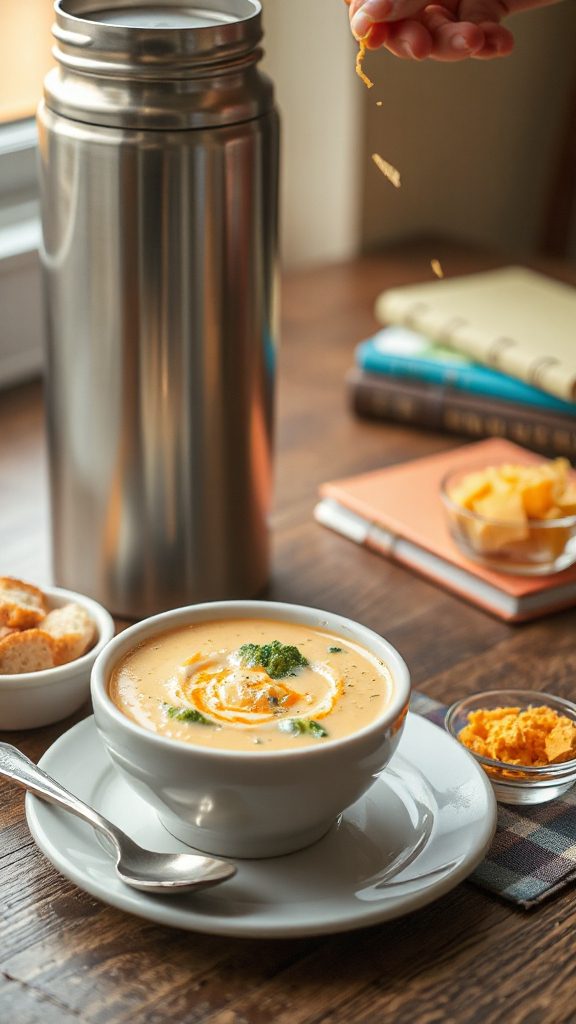 creamy broccoli cheddar soup