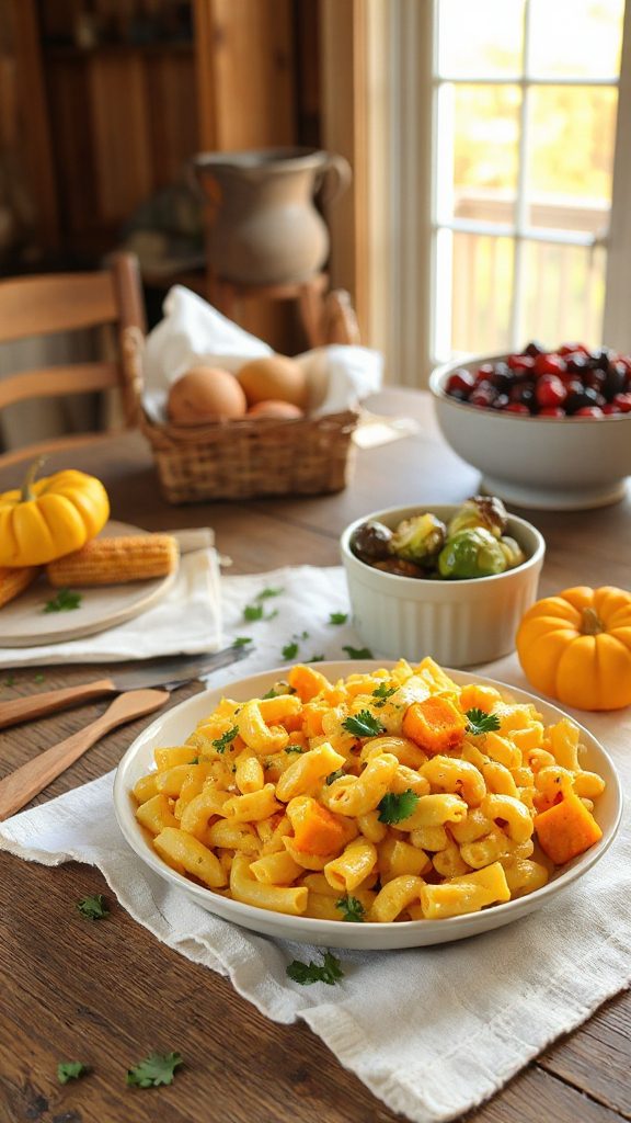 creamy butternut squash macaroni