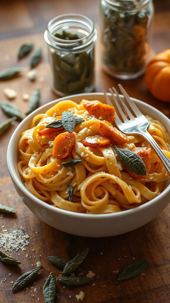 creamy butternut squash pasta